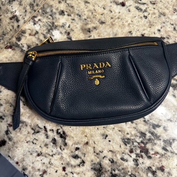 Prada Navy Leather Crossbody Bag - Picture 11 of 16